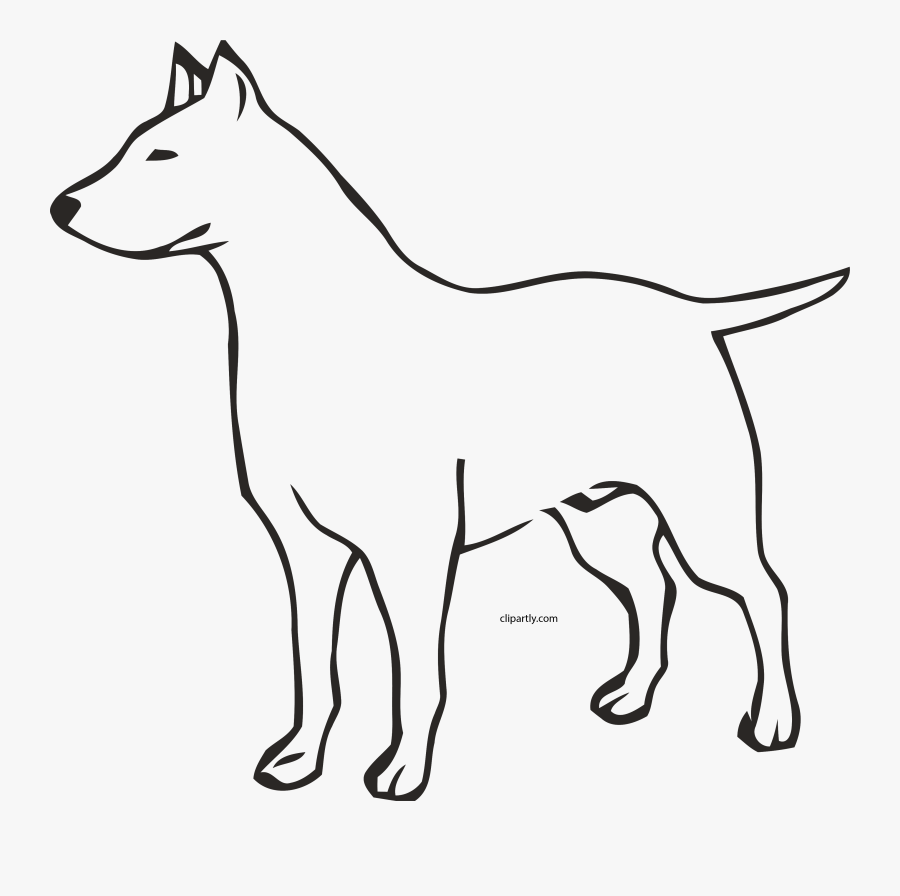 Dog Outline Clipart Png - Dog Outline Image Transparent Background, Transparent Clipart