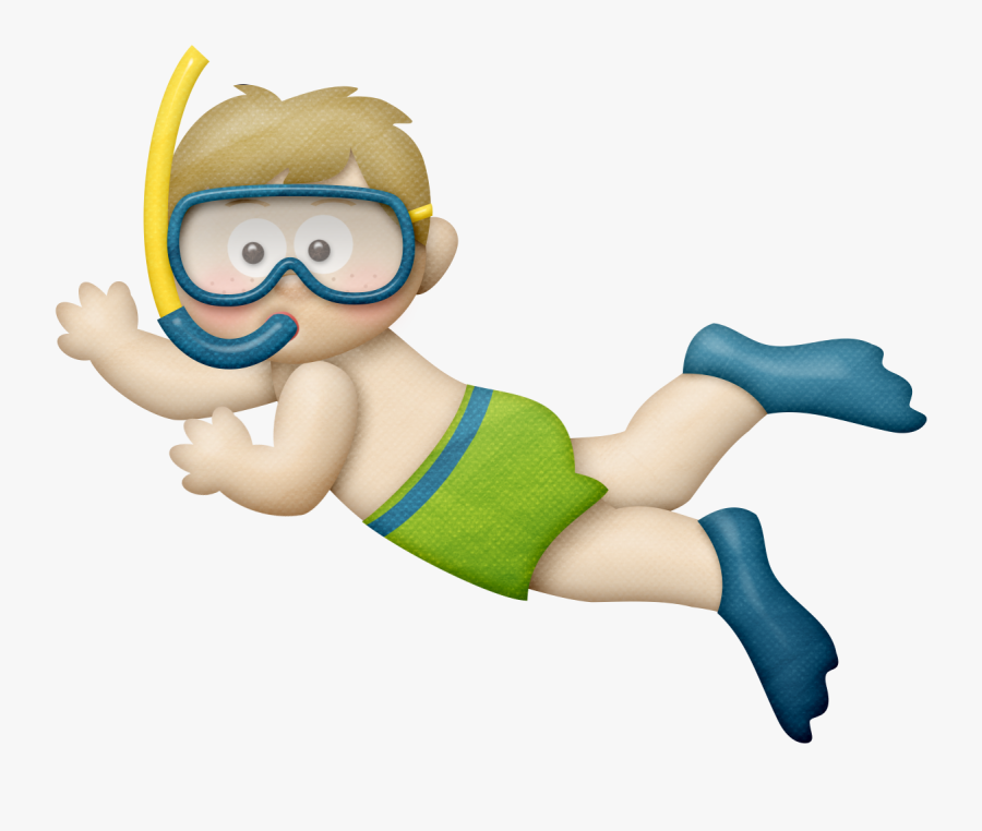 Swimming Clipart Transparent - Niño Nadando Png, Transparent Clipart