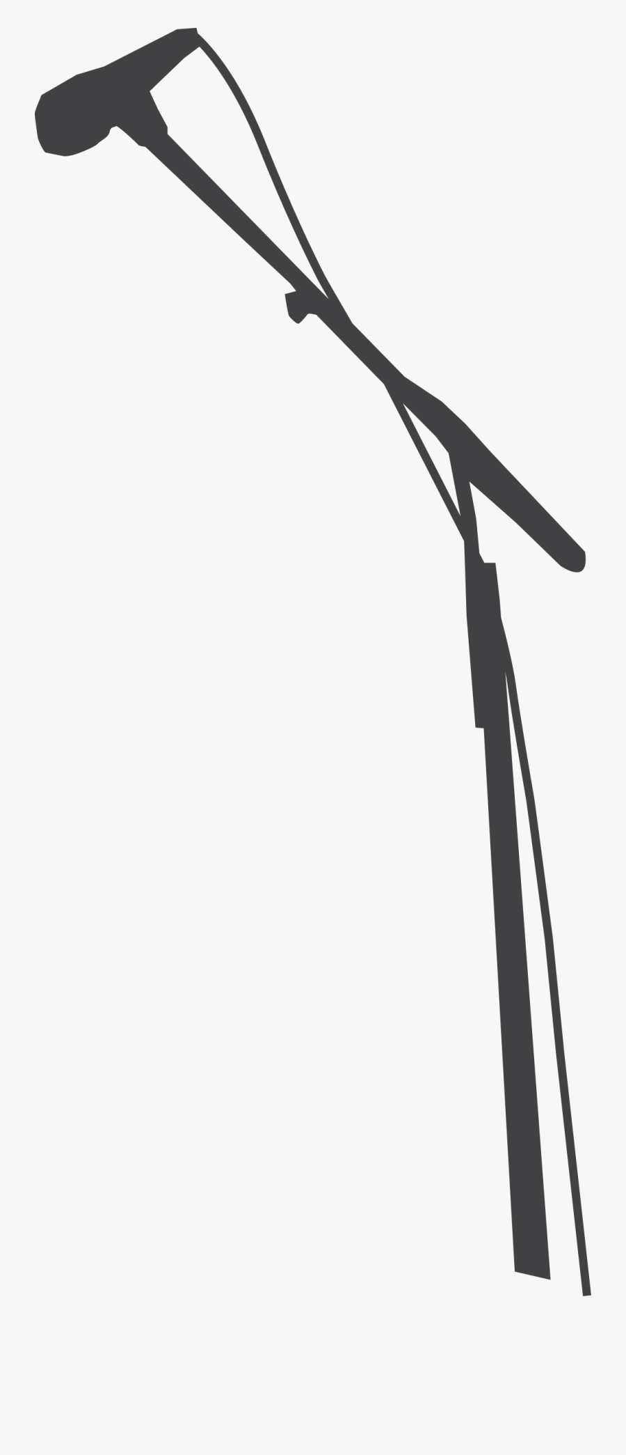 Microphone On Stand Png - Microphone Stand Silhouette Png, Transparent Clipart