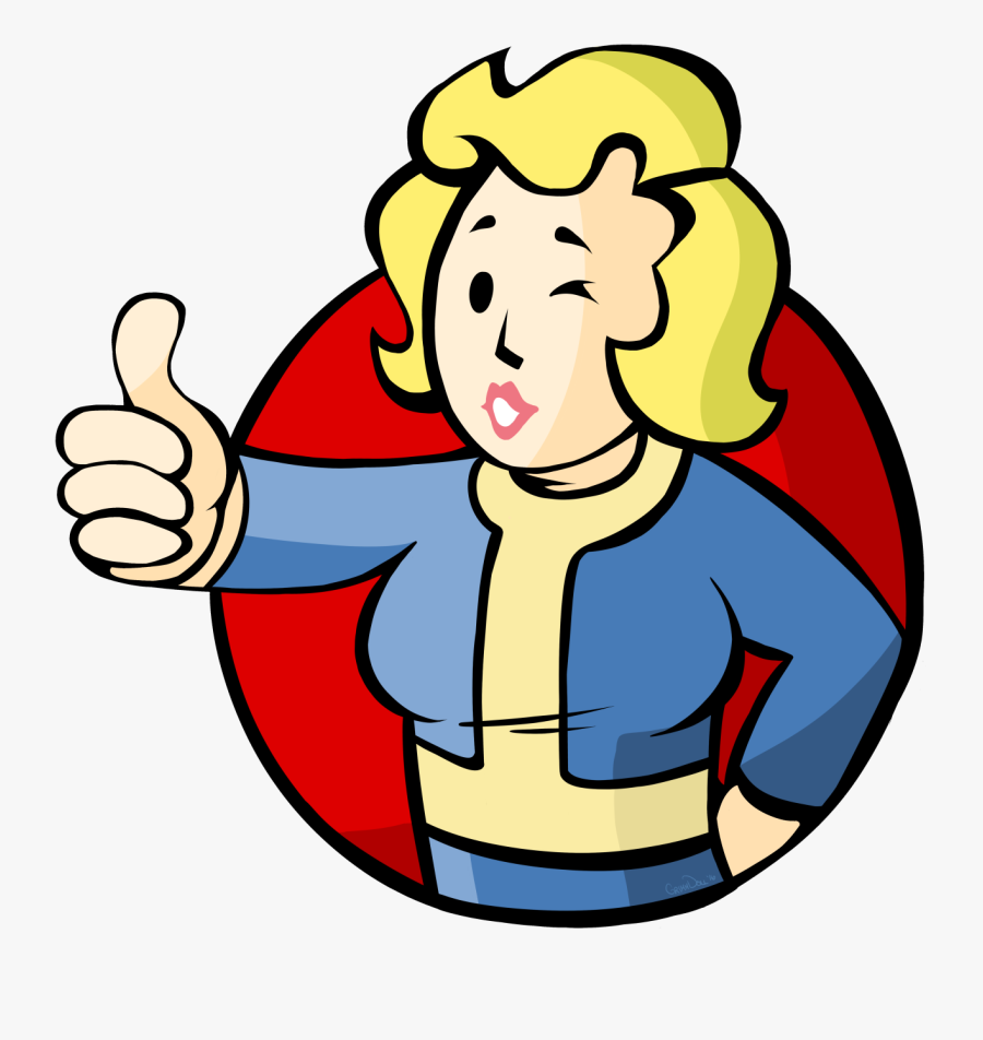 Fall Out Boy Thumbs Up Sticker Clipart , Png Download - Vault Boy Fallout Icon, Transparent Clipart