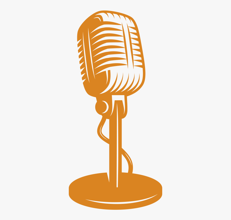 Let S Think On - Microphone Vector Free, Transparent Clipart