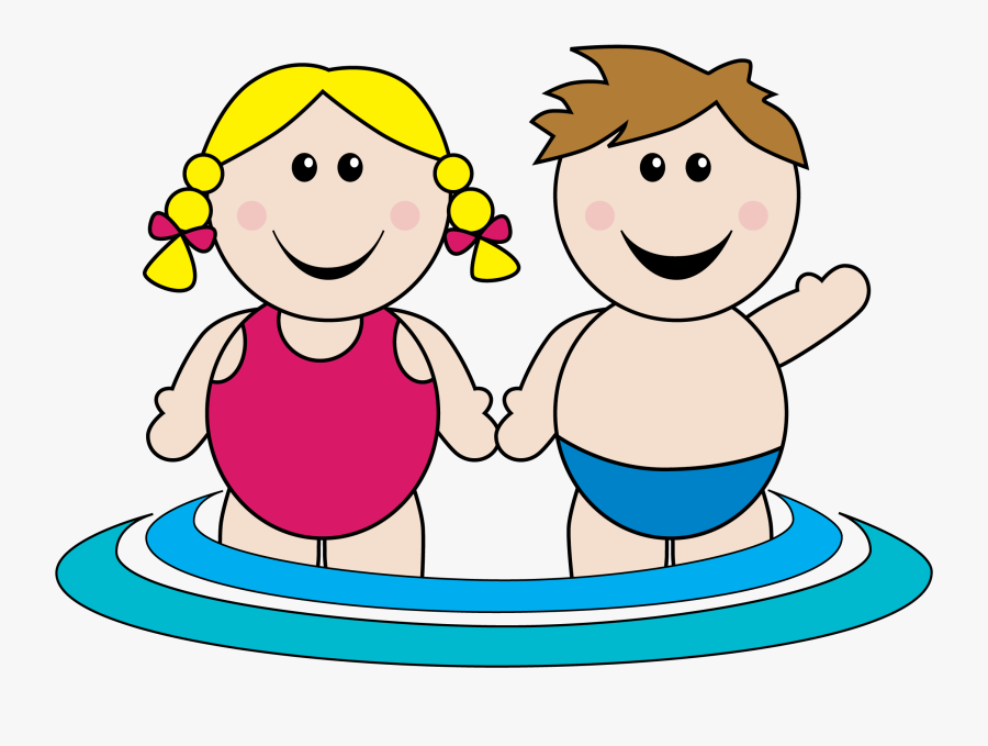 Swimmer Clipart Baby Swimming - Cartoon, Transparent Clipart