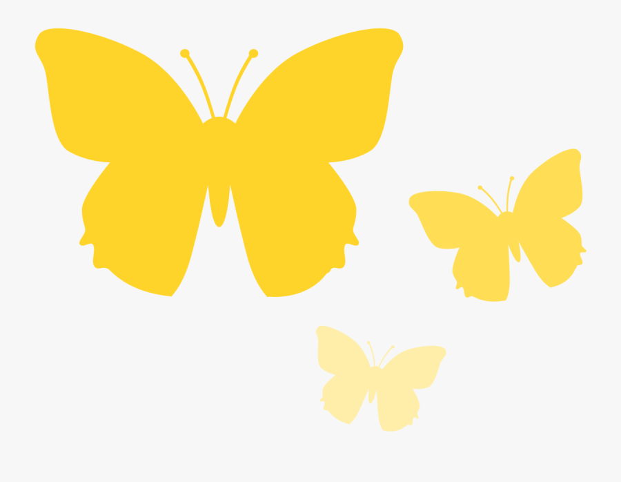 Collection Of Free Butterfly - Small Yellow Butterfly Clip Art, Transparent Clipart