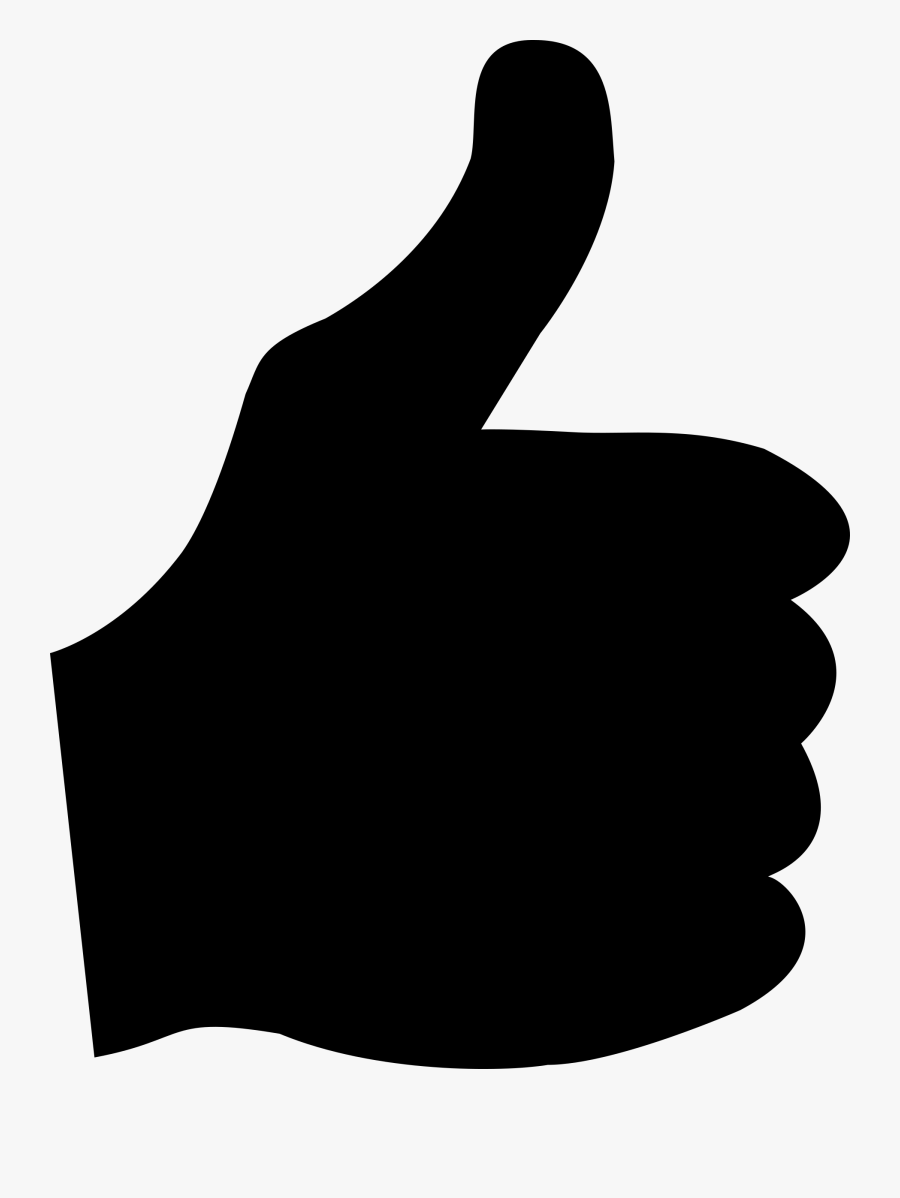 Clipart - Thumbs Up Clipart Silhouette, Transparent Clipart