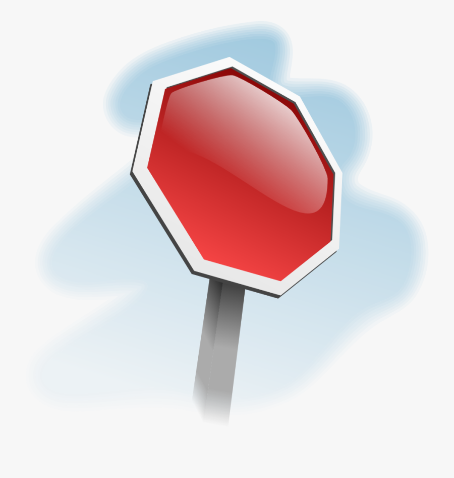 Stop Sign Angled - Stop Sign Without Letters, Transparent Clipart