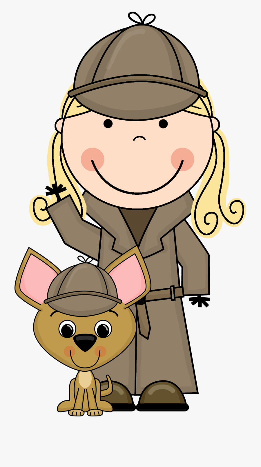 Transparent Cartoon Nose Png - Detective Magnify Glass Clipart, Transparent Clipart