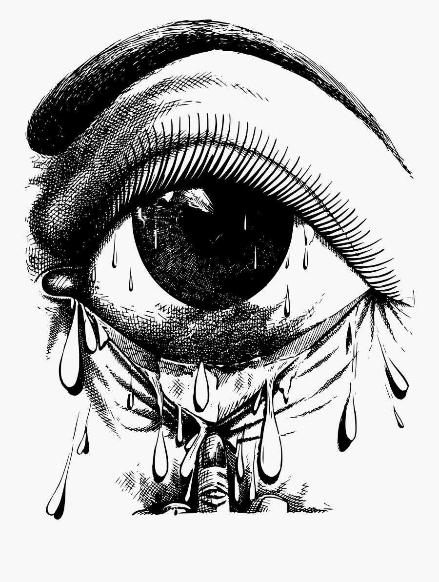 Eyeball Clipart Png - Crying Eyes Drawing, Transparent Clipart