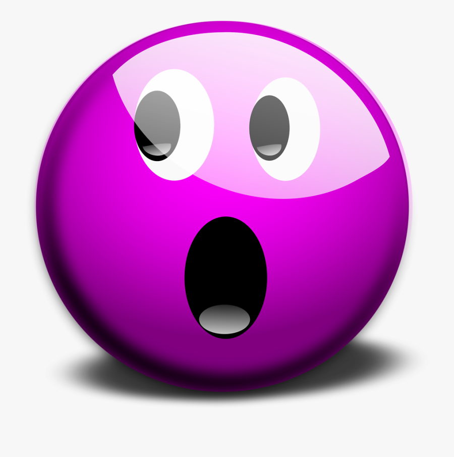 Purple Smiley Face, Transparent Clipart