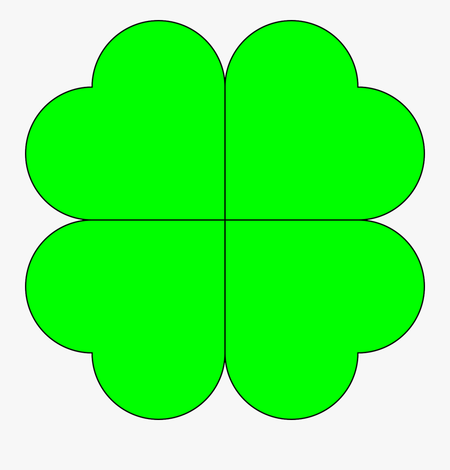 Clover Clip Art - Clip Art Four Leaved Clover, Transparent Clipart