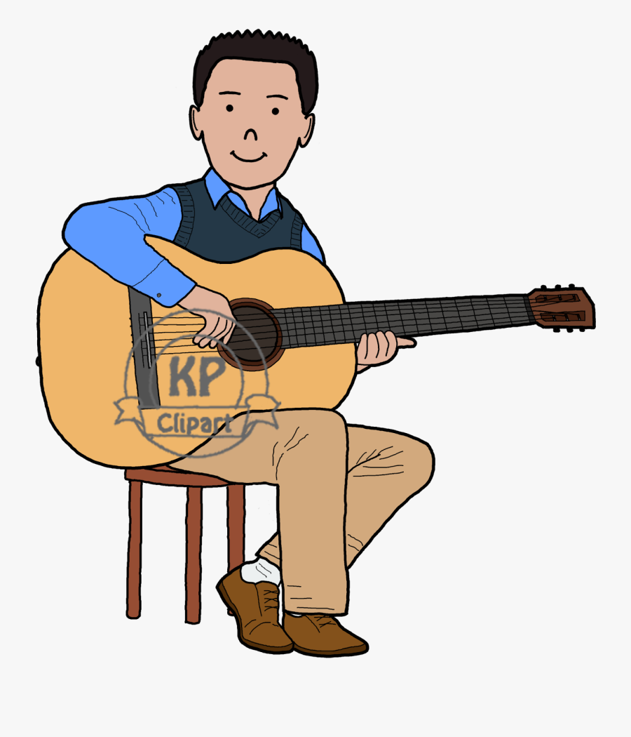 Guitar Clipart Boy - Clipart Boy Guitar Class, Transparent Clipart