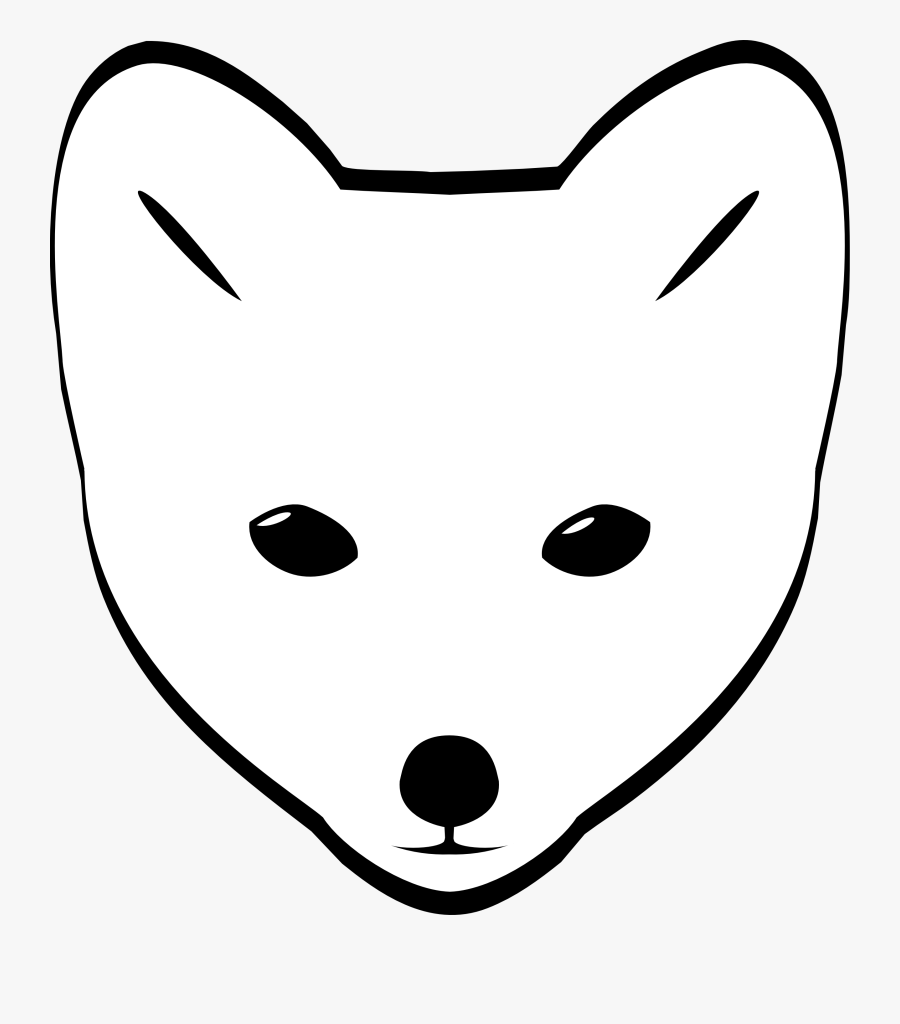 Polar Fox Clipart Polar - Easy To Draw Fox Face, Transparent Clipart