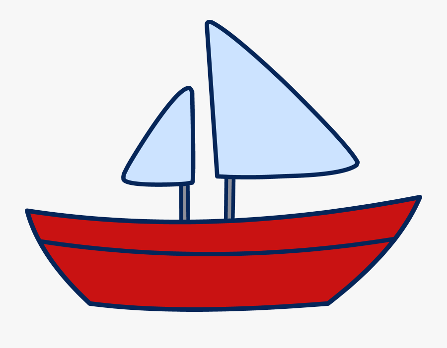 Red Boat Clipart - Transparent Background Boat Clipart, Transparent Clipart