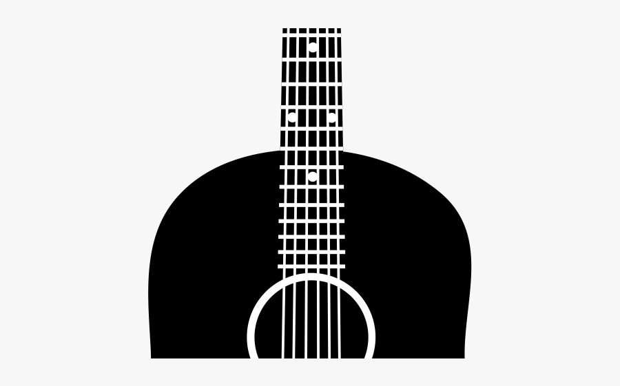 Acoustic Guitar Silhouette Png, Transparent Clipart