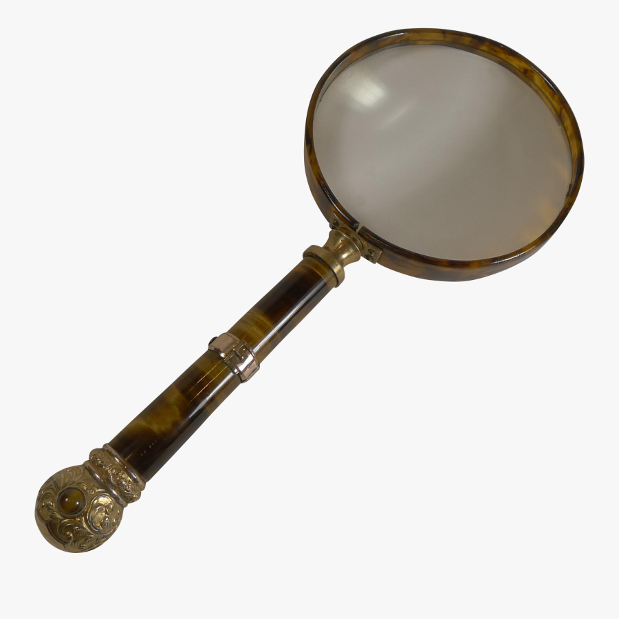 Grandest Antique English Magnifying Glass - Vintage Magnifying Glass Transparent, Transparent Clipart