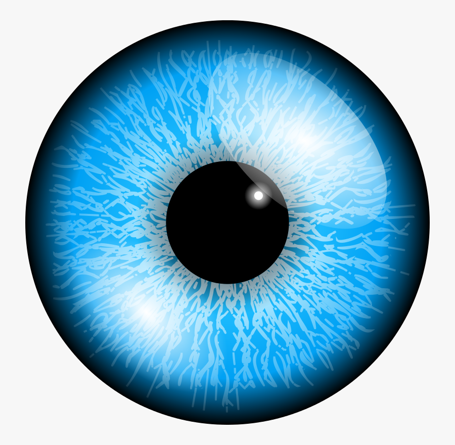 Blue Eye Svg Clip Arts - Eye Blue Lens Png, Transparent Clipart