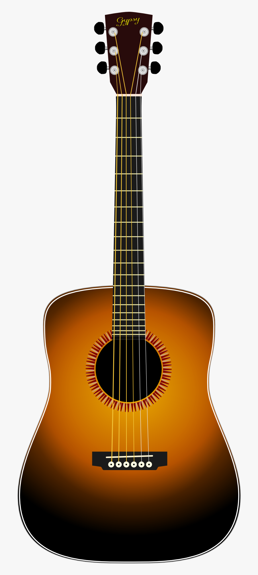 Transparent Guitar Drawing Png - Cây Đàn Ghi Ta, Transparent Clipart