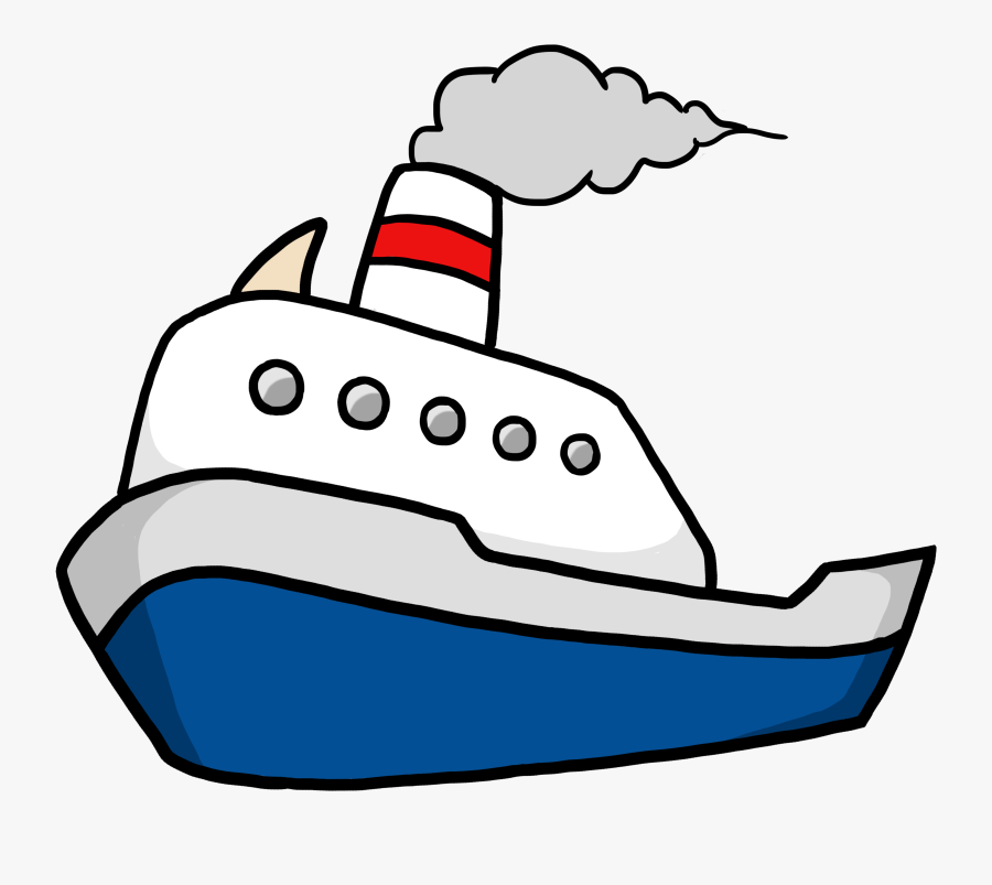 Cartoon Boat Clipart - Ship Clipart Transparent Background, Transparent Clipart