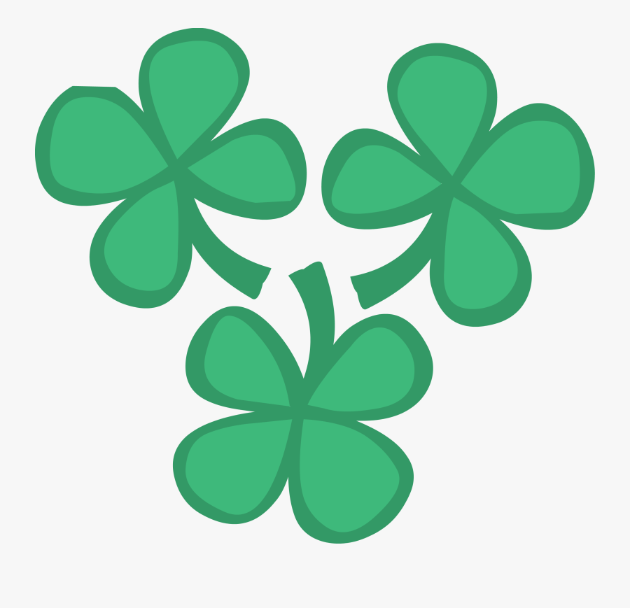 Thumb Image - 3 Four Leaf Clovers, Transparent Clipart