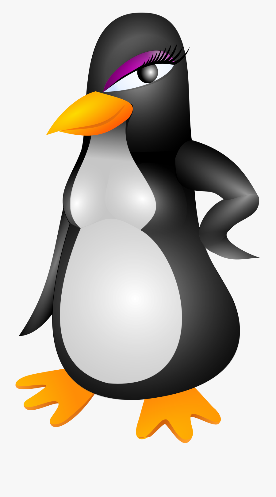 Holiday Penguin Clipart Free Images - Girl Penguin, Transparent Clipart