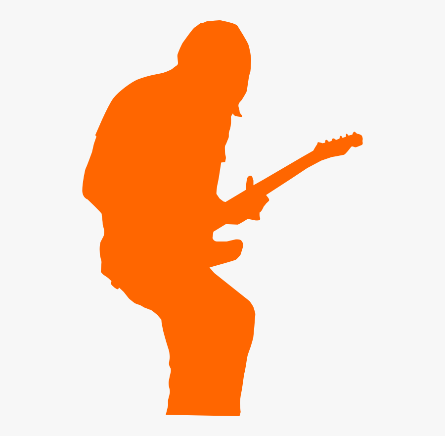 Electric Guitar Clipart, Vector Clip Art Online, Royalty - Guitarist Rock, Transparent Clipart