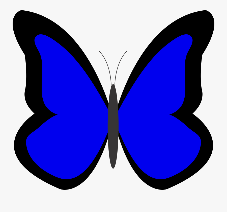 Blue Butterfly Clipart, Transparent Clipart