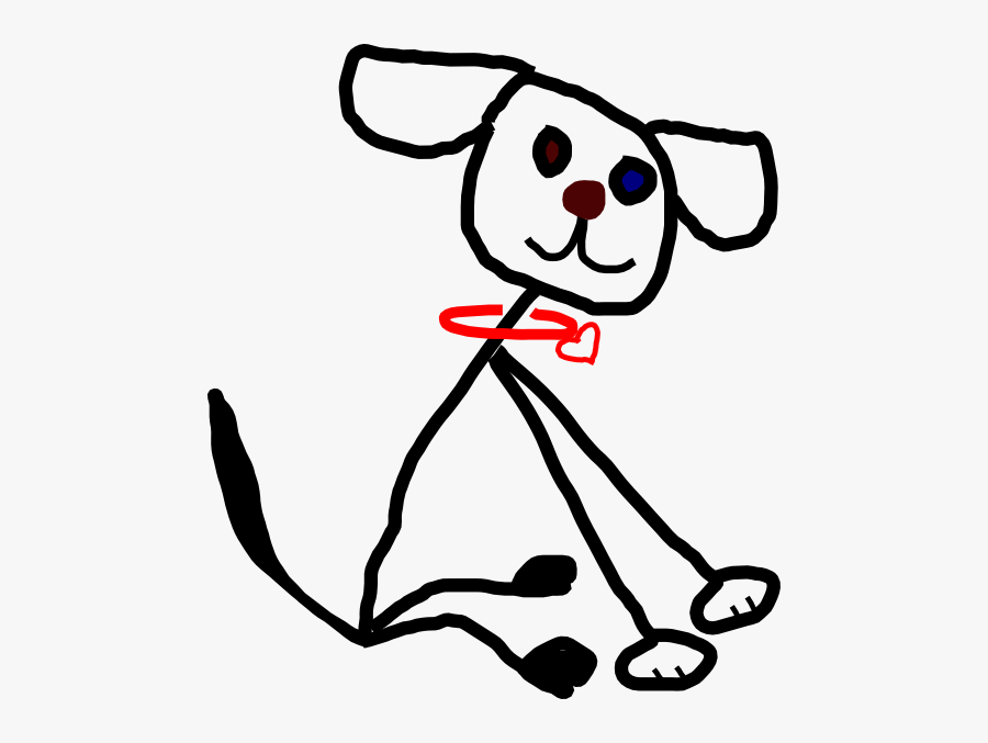 Stick Figure Kids/dog Clip Art At Clker - Stick Figure Family And Dog Clipart, Transparent Clipart