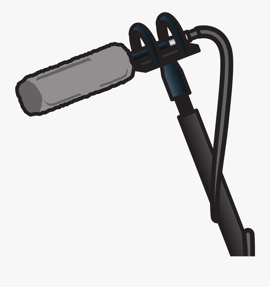 Shotgun Microphone, Ver - Film Microphone Clipart, Transparent Clipart