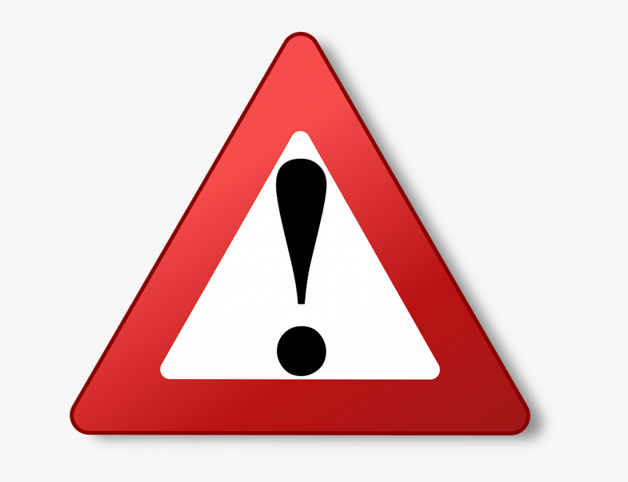 Stop Sign Png - Red Warning Triangle Png, Transparent Clipart