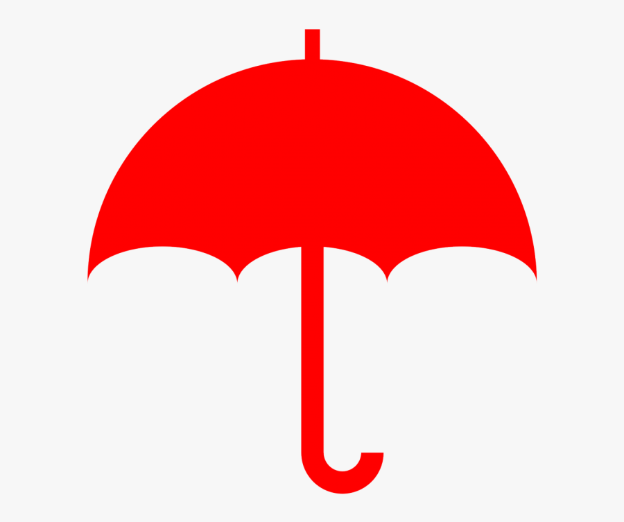Red Umbrella - Umbrella Paper Cut Out, Transparent Clipart