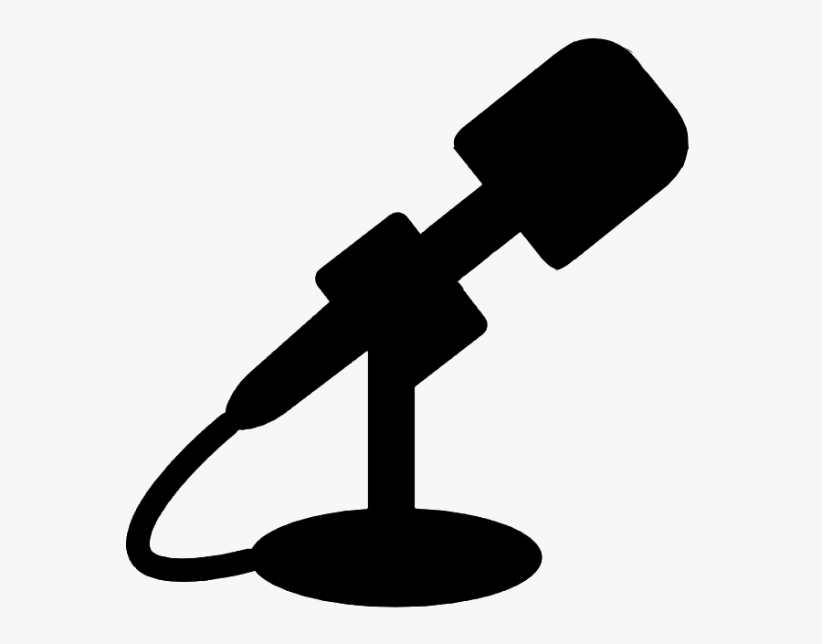 Noise Clipart Sound Recording - Microphone Silhouette Png, Transparent Clipart