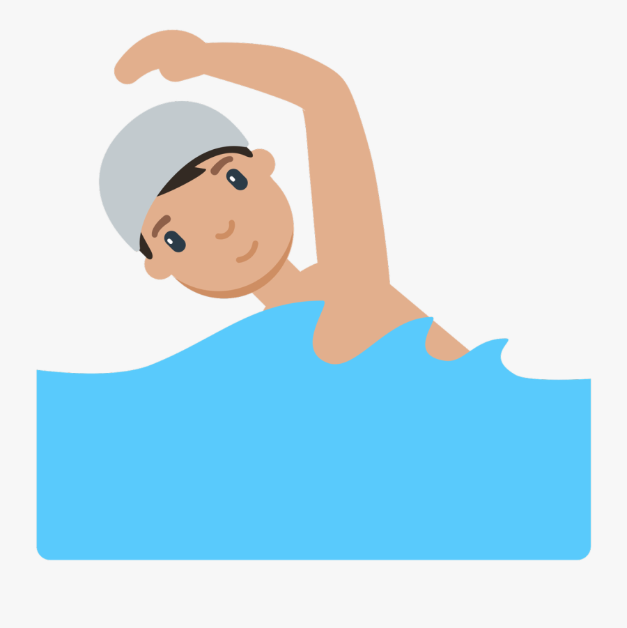 Transparent Kids Swimming Clipart - Cartoon Swimming Transparent Background, Transparent Clipart