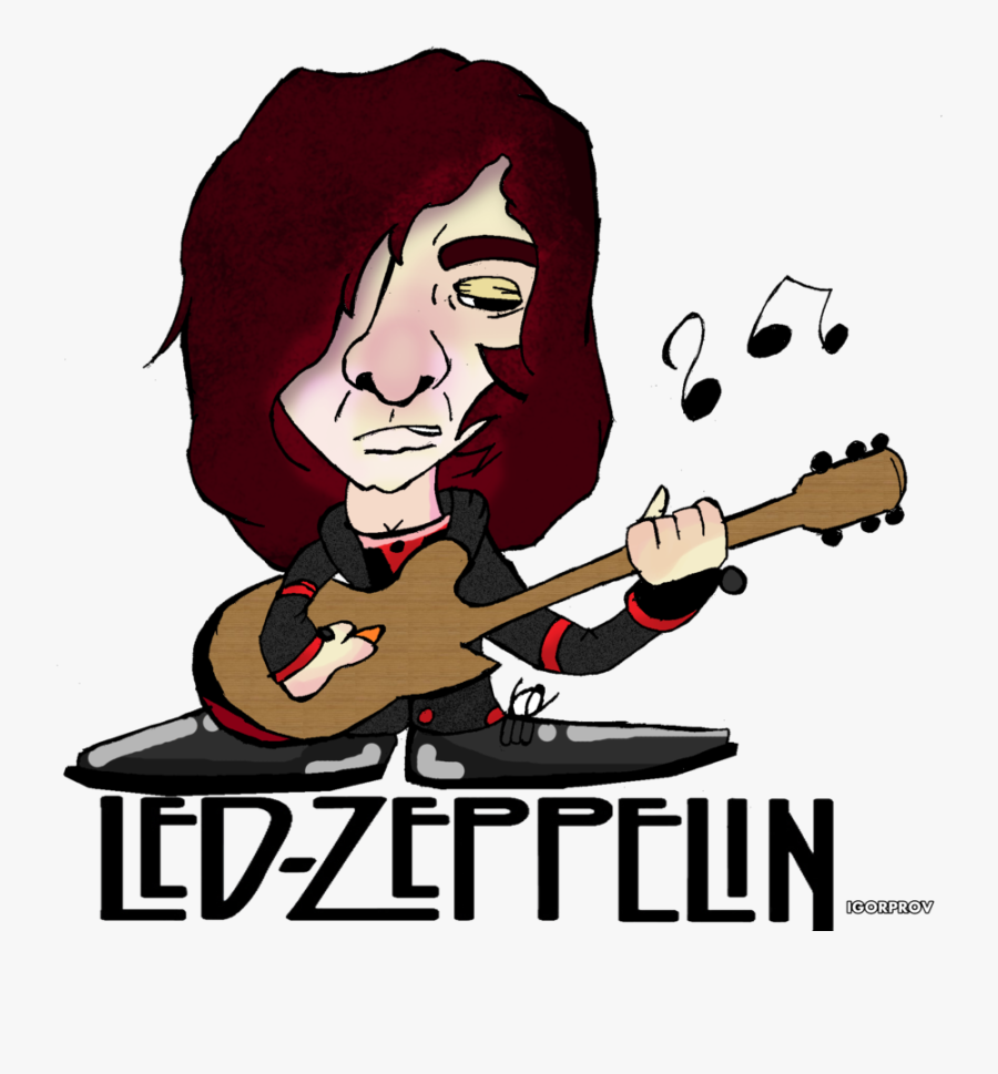 Guitar Clipart Bitmap - Led Zeppelin Clipart, Transparent Clipart