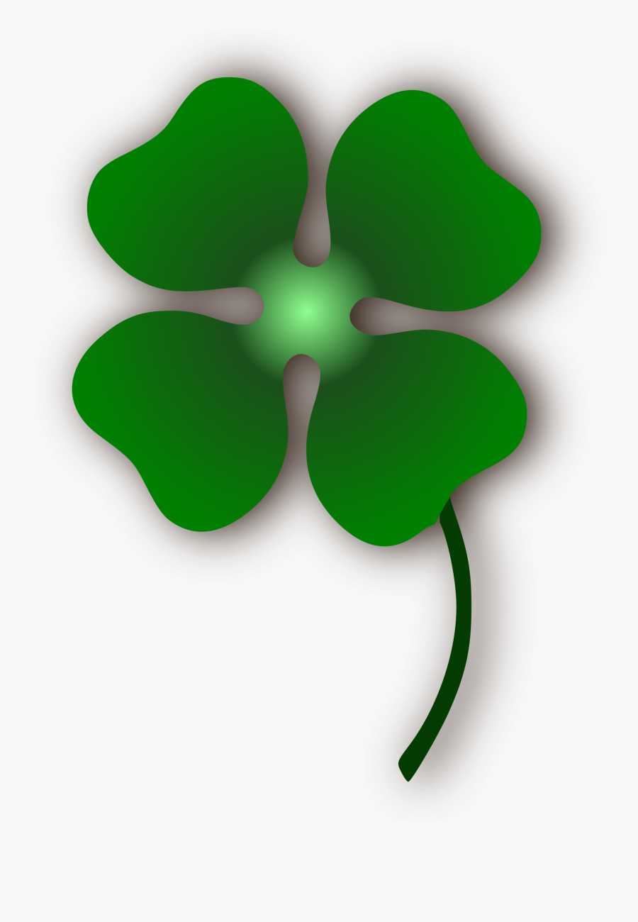 Four Leaf Clover Clipart To Print - Clipart 4 Leaf Clover Transparent, Transparent Clipart