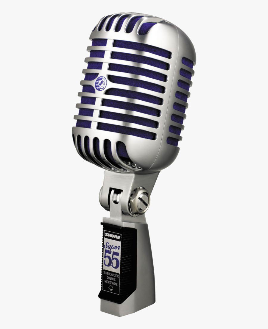 Mic Free Download - Shure Super 55, Transparent Clipart