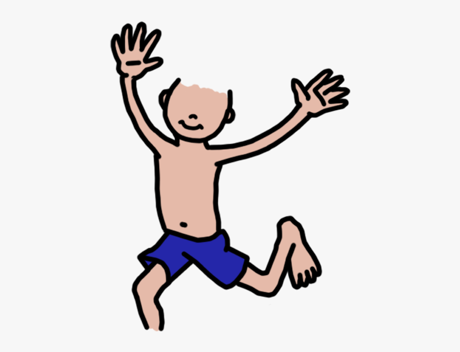 2 Girls And 1 Boy Swimming In The Pool Clipart - Transparent People At The Beach Gifts, Transparent Clipart