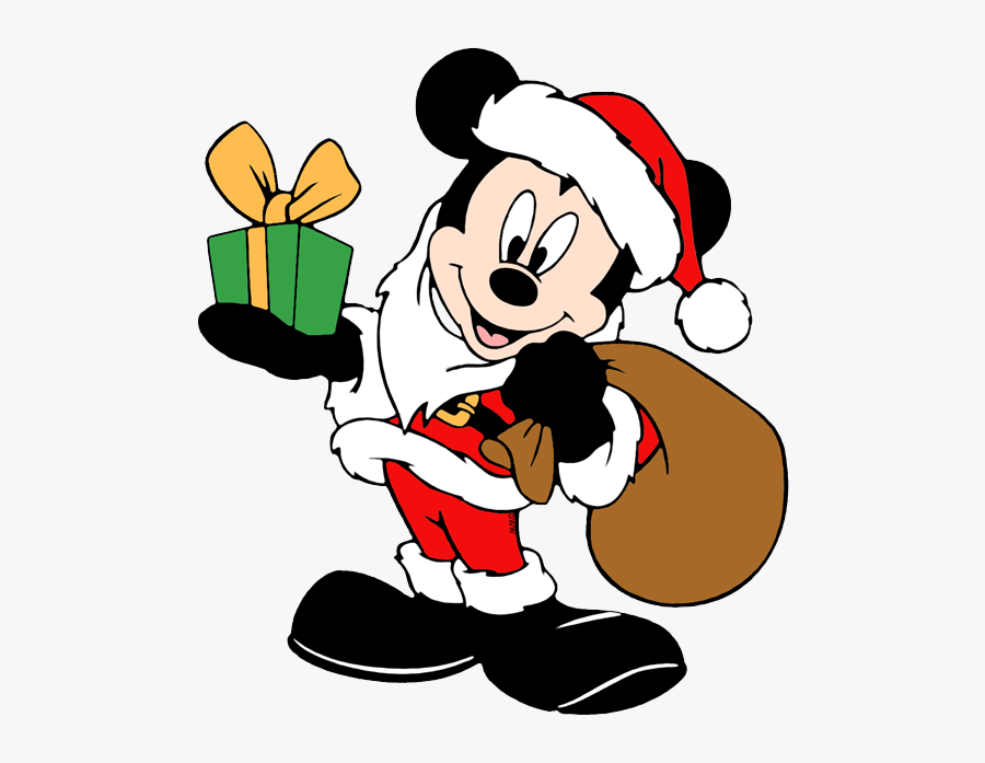 Mickey Mouse Santa Clipart, Transparent Clipart