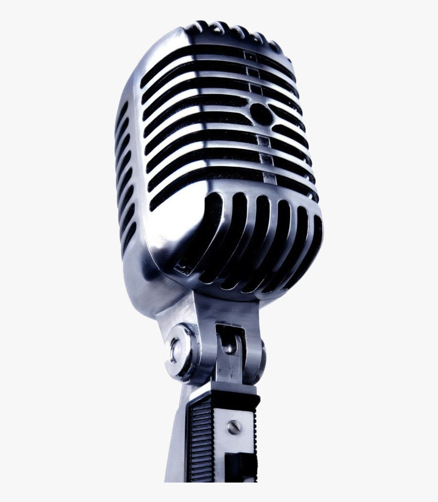 Transparent Microphone Clipart Free - Old School Mic, Transparent Clipart