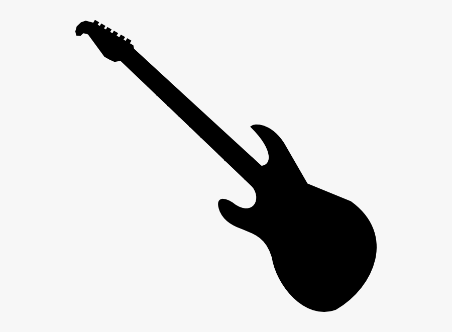 Transparent Bass Guitar Clipart - Electric Guitar Clipart Black And White, Transparent Clipart