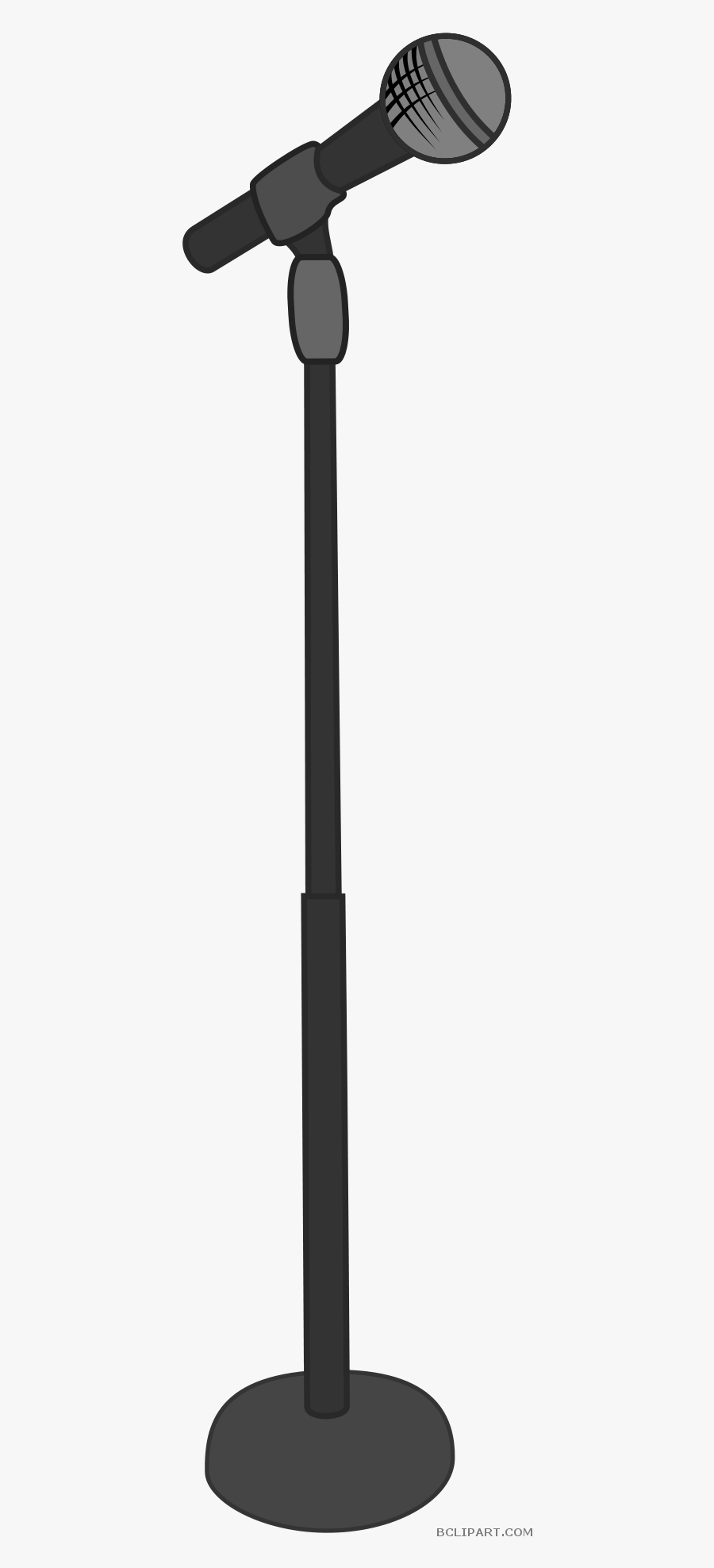 Hd Microphone Stand Clipart - Microphone With Stand Png, Transparent Clipart