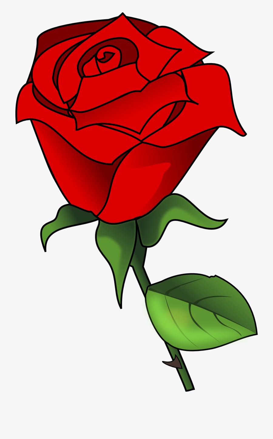 Red Rose Clipart Cute Clipart - Free Clipart Rose, Transparent Clipart