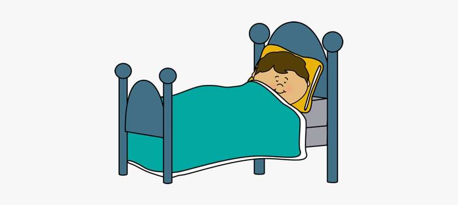 Bed Clipart For Kid Boy Sleeping In Transparent Png - Boy Sleeping In Bed Clipart, Transparent Clipart