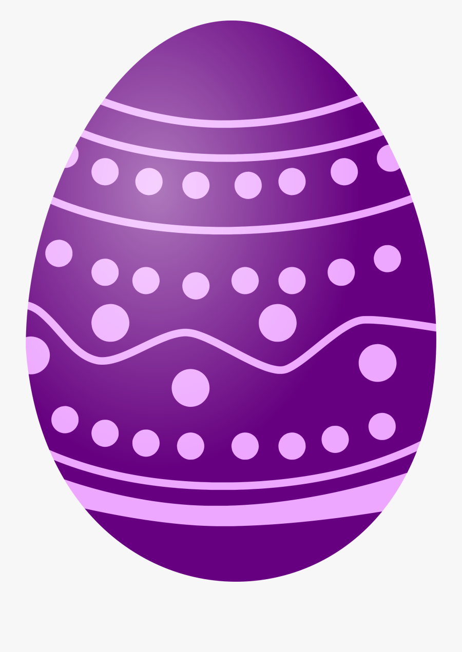 Purple,polka Dot,easter Egg - Big Easter Egg Clipart, Transparent Clipart