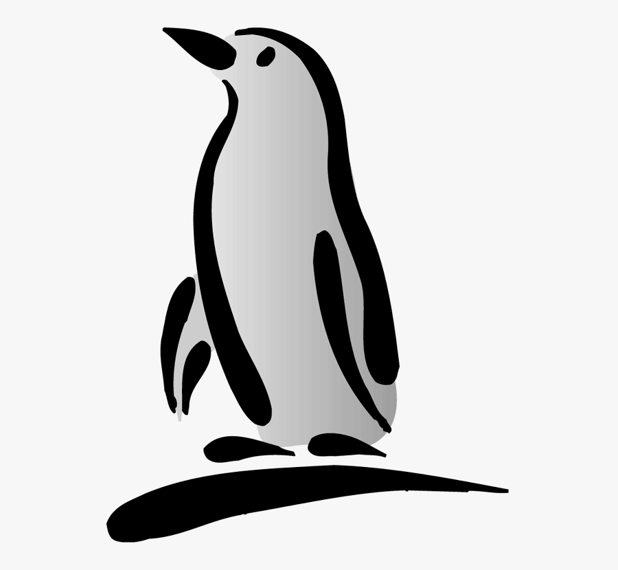 Penguin Black And White Free Penguin Clipart - Silhouette Penguin Clip Art, Transparent Clipart