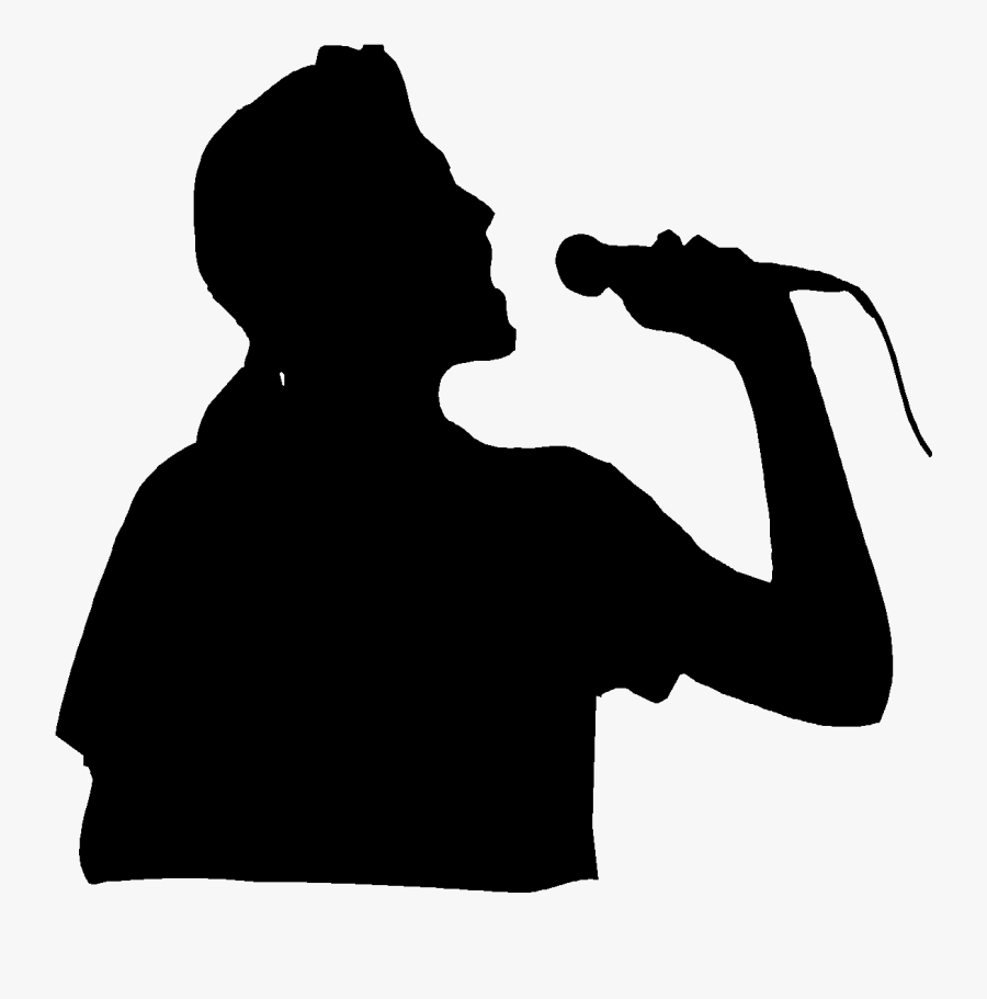 Microphone With Singer - Karaoke Singer Clip Art, Transparent Clipart