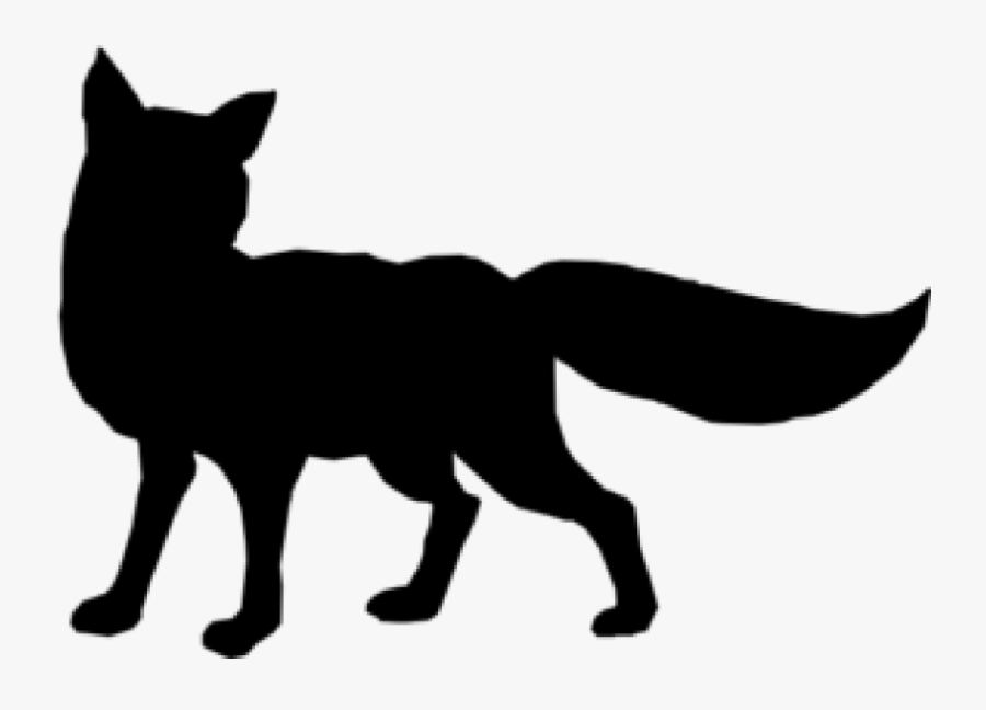 Transparent Woodland Fox Clipart - Black And White Fox Clip Art, Transparent Clipart