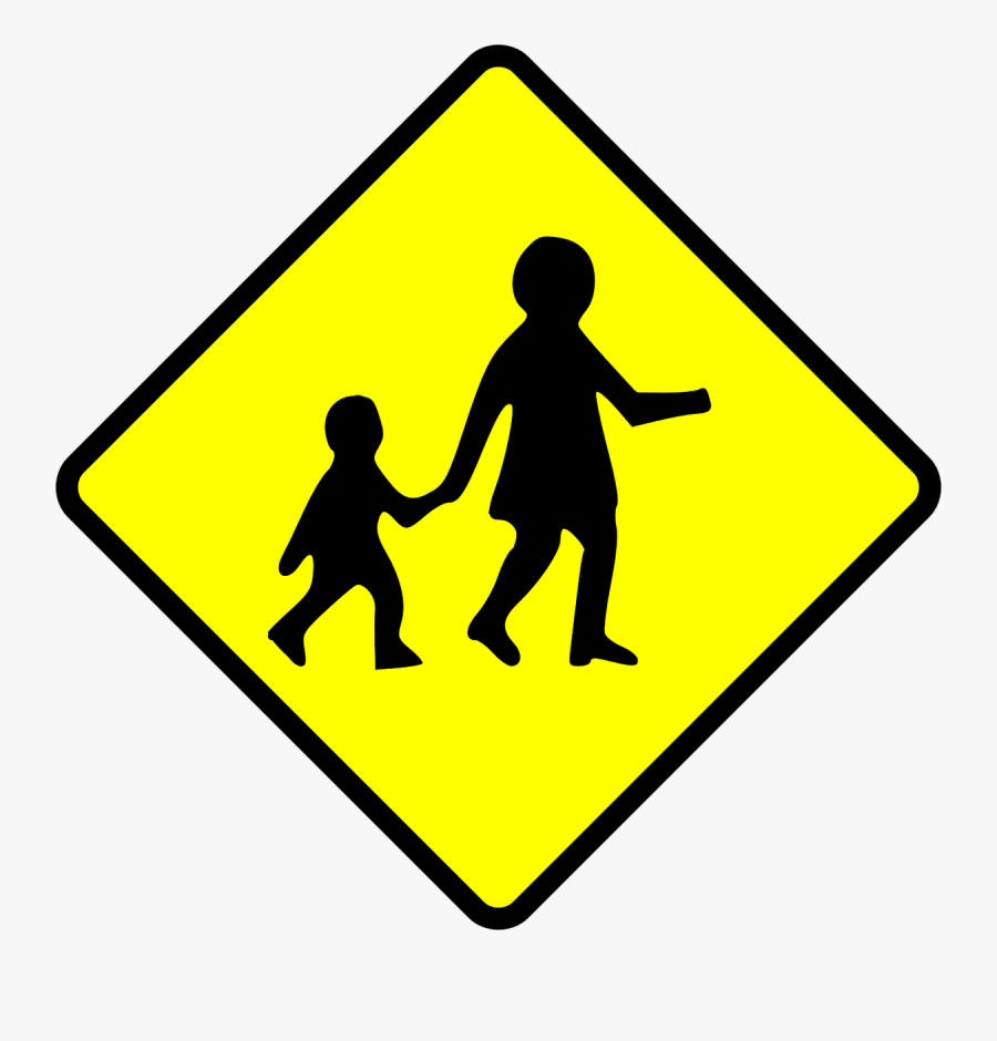 Pedestrian School Crossing Signs Free Transparent Clipart ClipartKey.