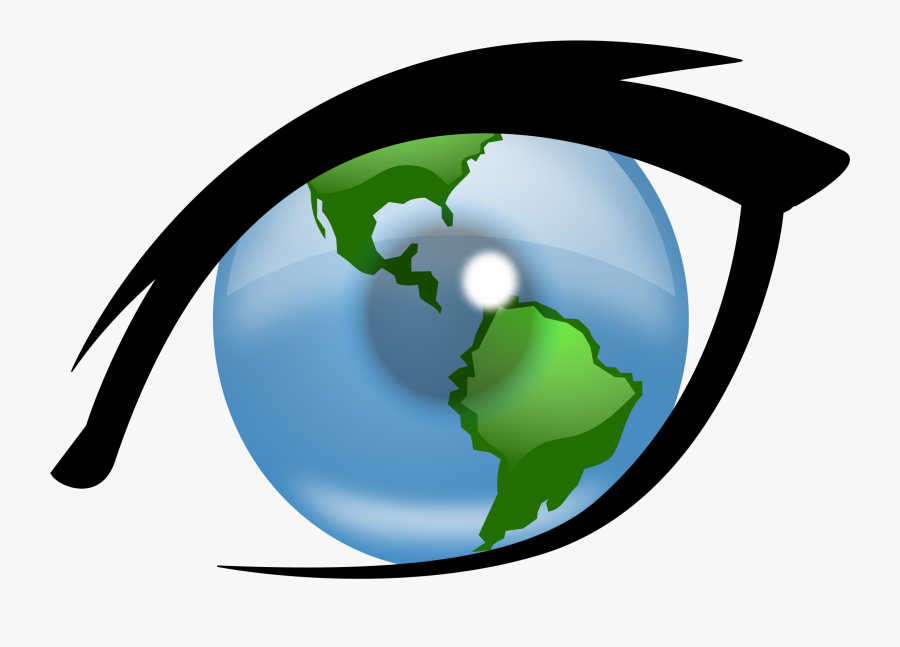 Vector Eye - Globe Clip Art, Transparent Clipart