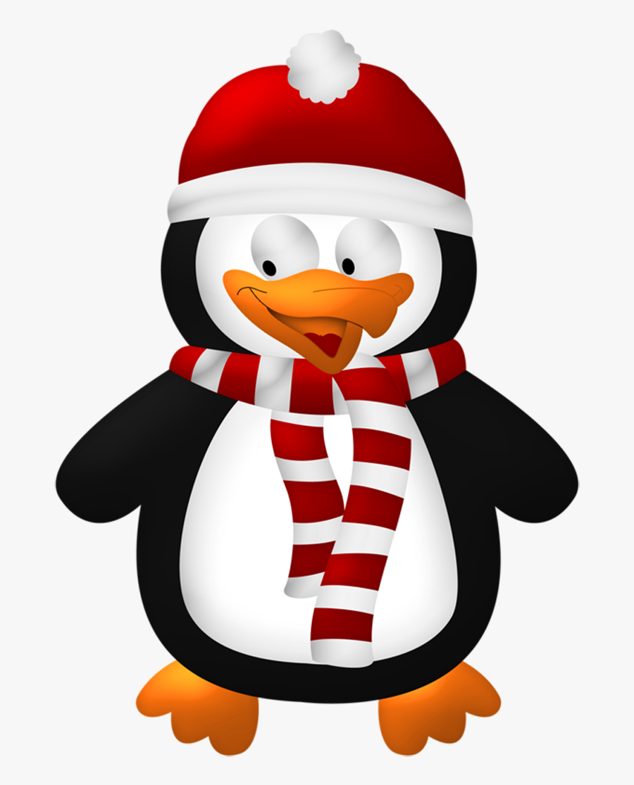 Christmas Penguin Clipart, Transparent Clipart
