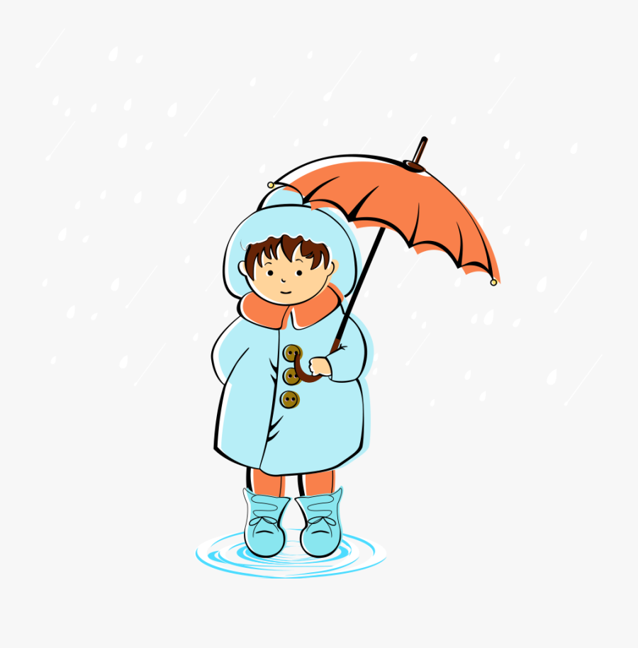 Rain Cartoon Umbrella Clip Art - Weather Affects What We Do, Transparent Clipart