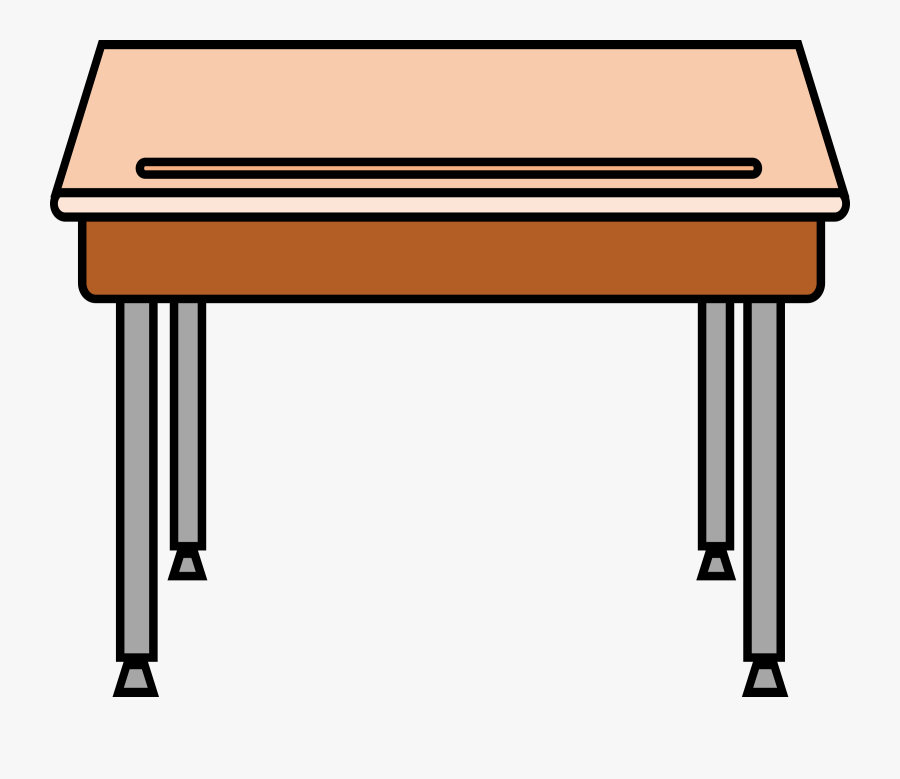 Classroom Clipart Table - Desk Clipart, Transparent Clipart